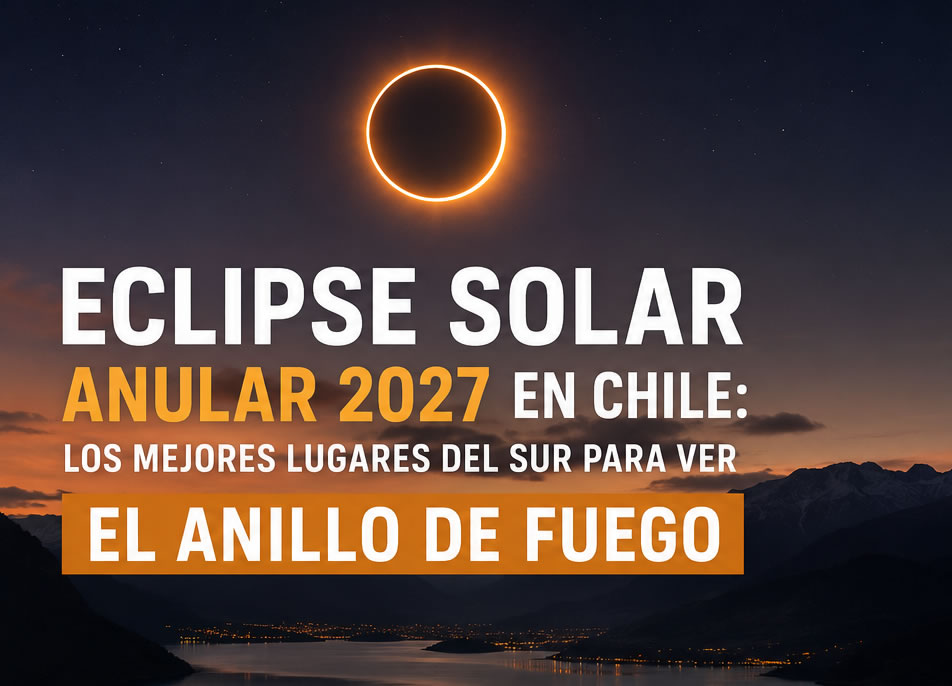 Eclipse Solar Anular 2027 en Chile: los mejores lugares del sur para ver el anillo de fuego