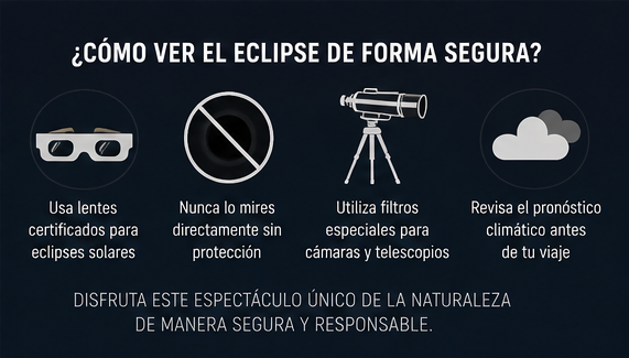 Medidas de seguridad para ver eclipse Chile 2027