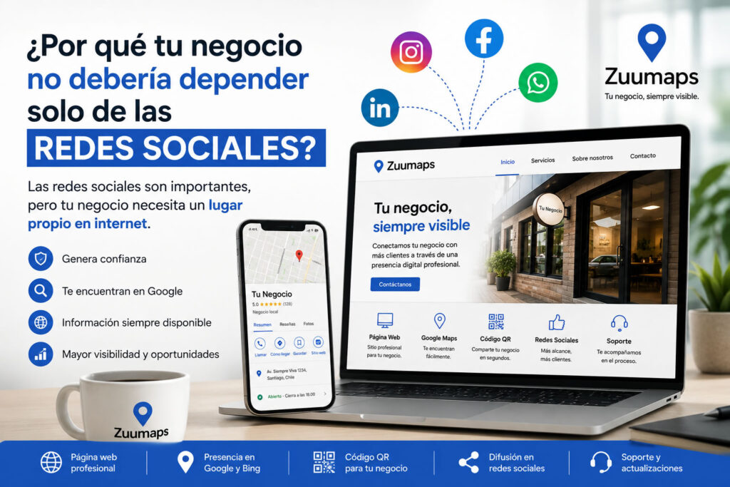 Redes sociales y página web