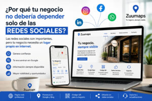 Redes sociales y página web