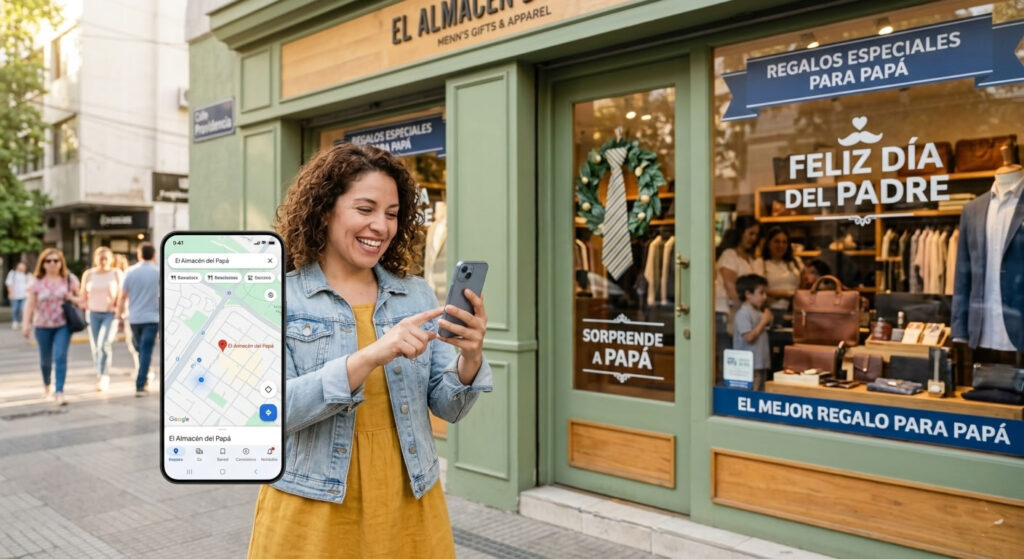 Cliente feliz encontró la tienda en mapas