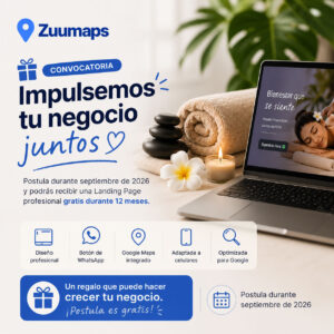Convocatoria Zuumaps negocios de masajes